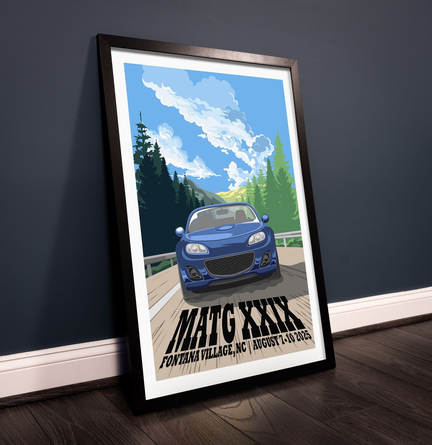 Miatas at the Gap XXIX - 2025 Art Poster