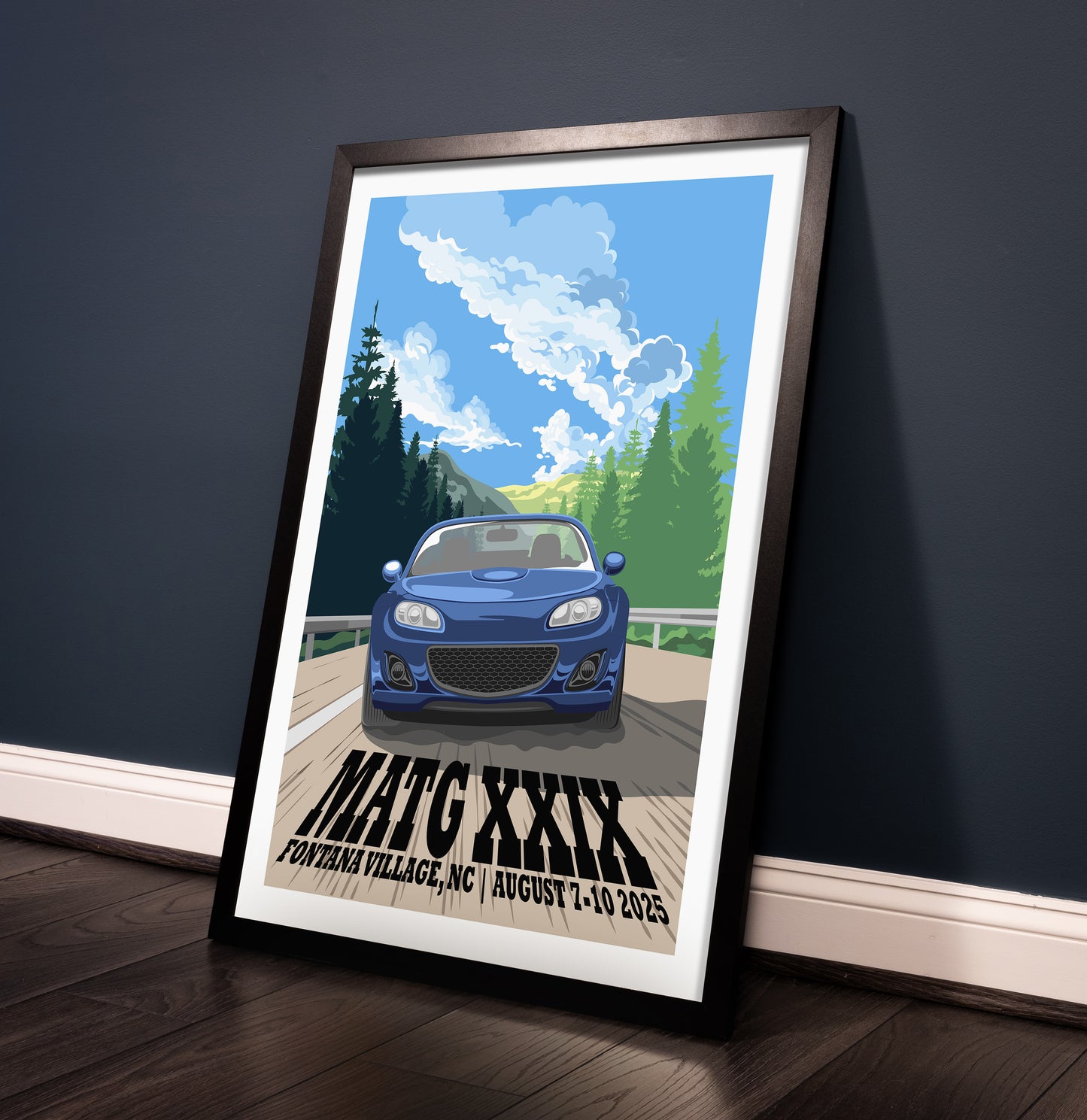 Miatas at the Gap XXIX - 2025 Art Poster