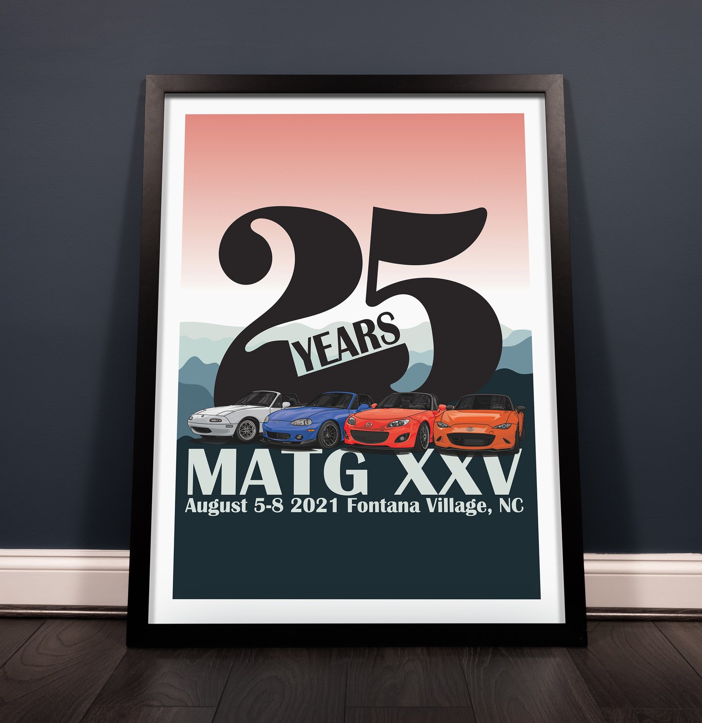Miatas at the Gap XXV - 2021 Art Poster