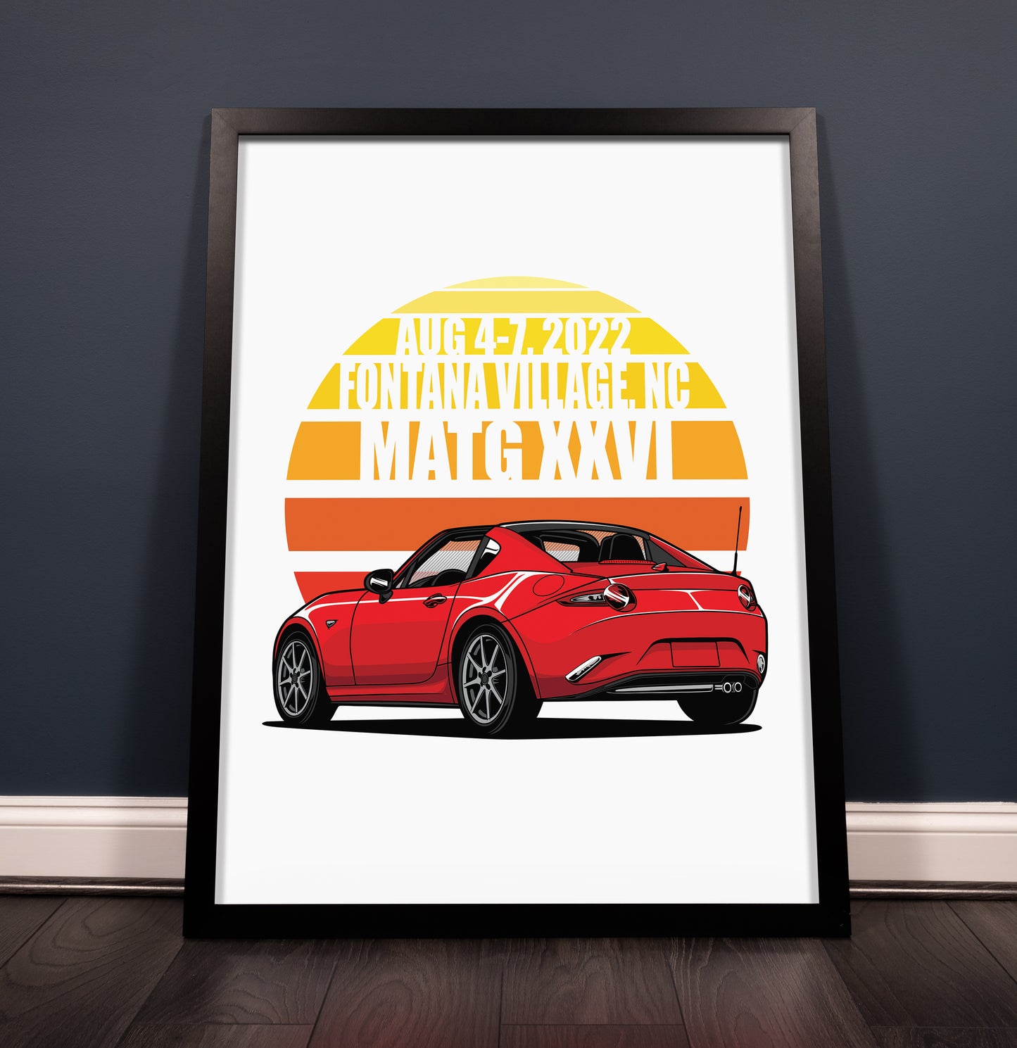 Miatas at the Gap XXVI - 2022 Art Poster