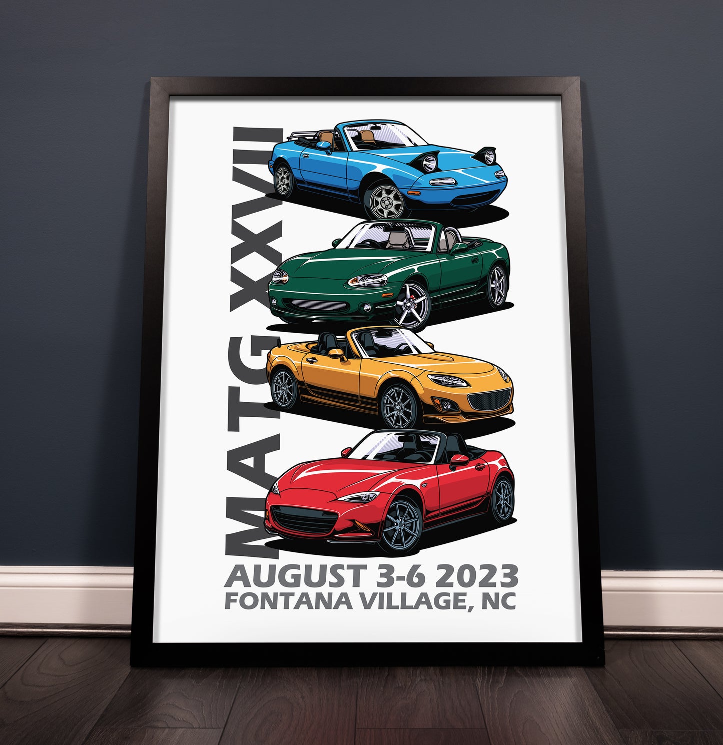Miatas at the Gap XXVII - 2023 Art Poster