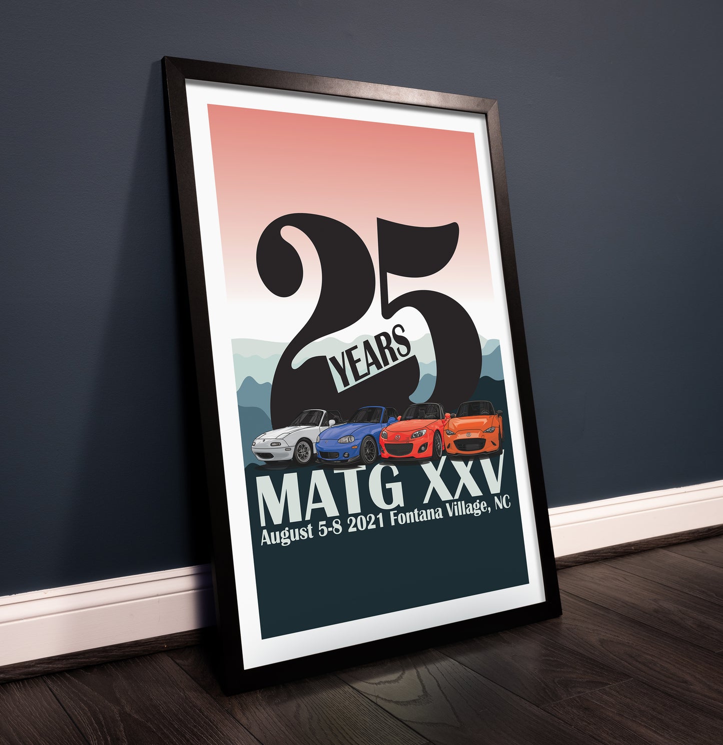 Miatas at the Gap XXV - 2021 Art Poster