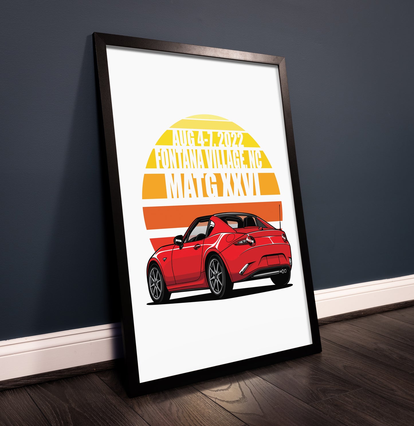 Miatas at the Gap XXVI - 2022 Art Poster