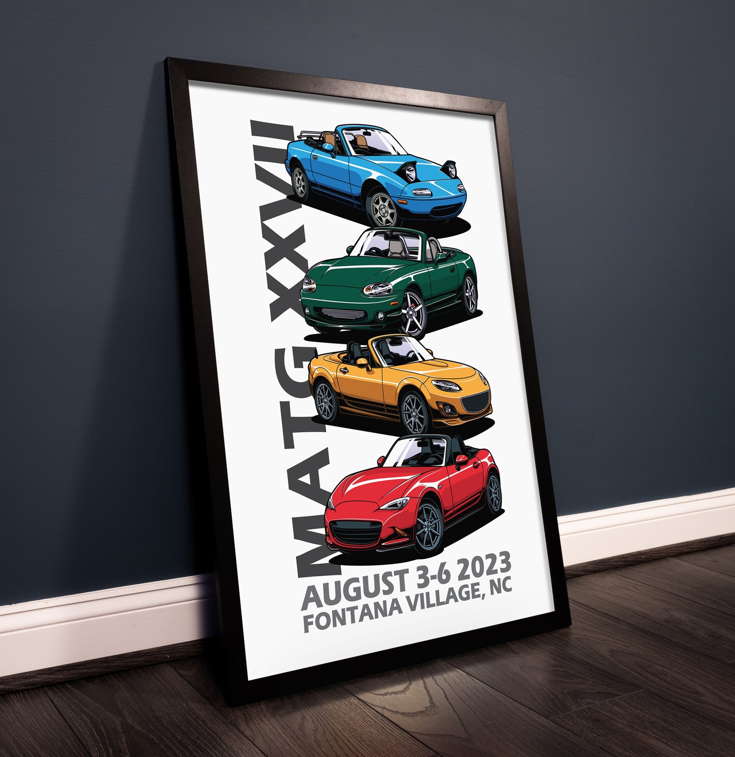 Miatas at the Gap XXVII - 2023 Art Poster