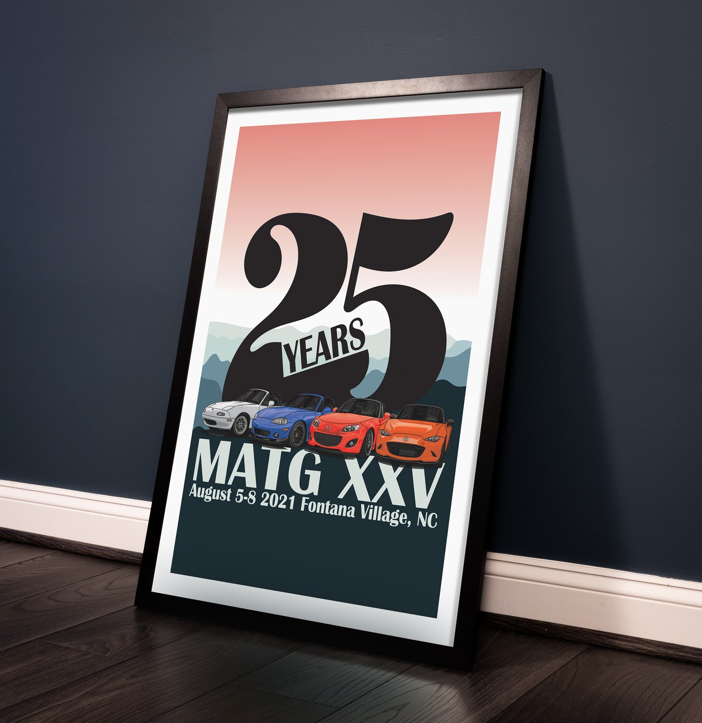 Miatas at the Gap XXV - 2021 Art Poster