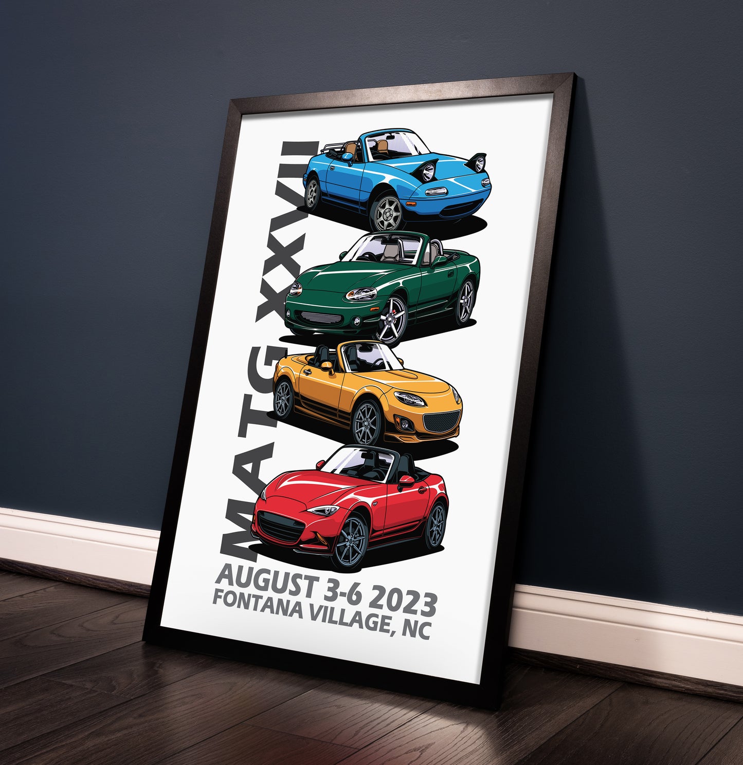 Miatas at the Gap XXVII - 2023 Art Poster