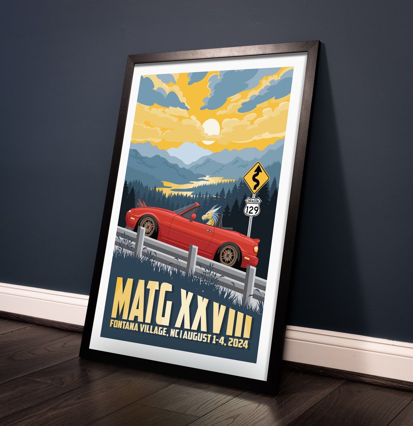 Miatas at the Gap XXVIII - 2024 Art Poster