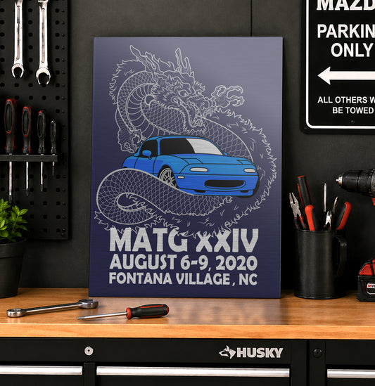 Miatas at the Gap XXIV - 2020 Metallic Brushed Aluminum Print