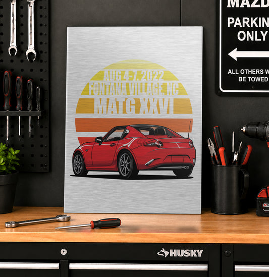 Miatas at the Gap XXVI - 2022 Metallic Brushed Aluminum Print