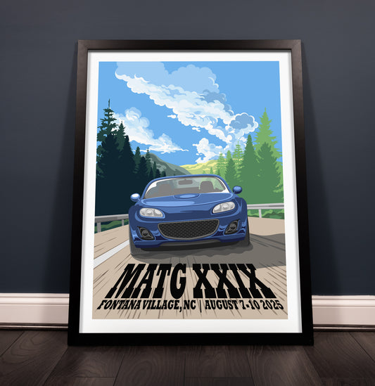 Miatas at the Gap XXIX - 2025 Art Poster