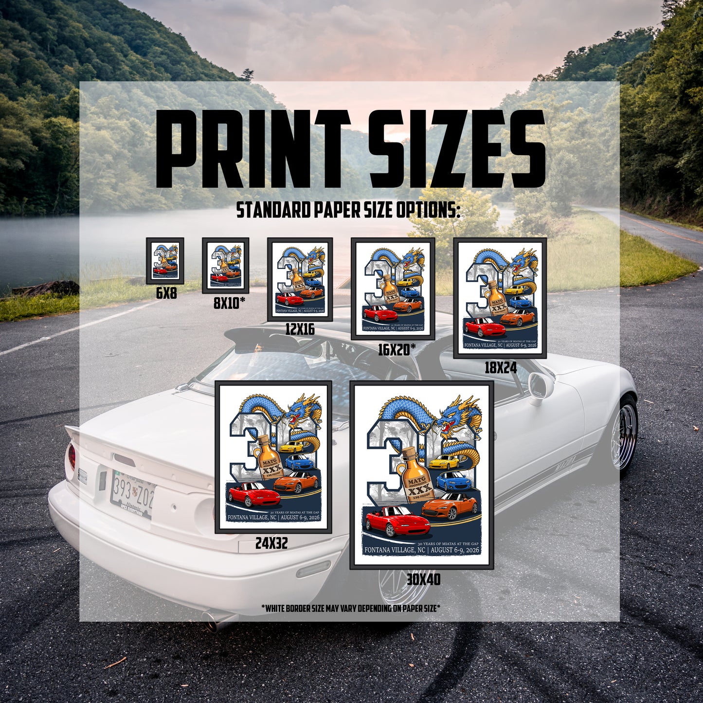Miatas at the Gap XXX - 2026 Art Poster