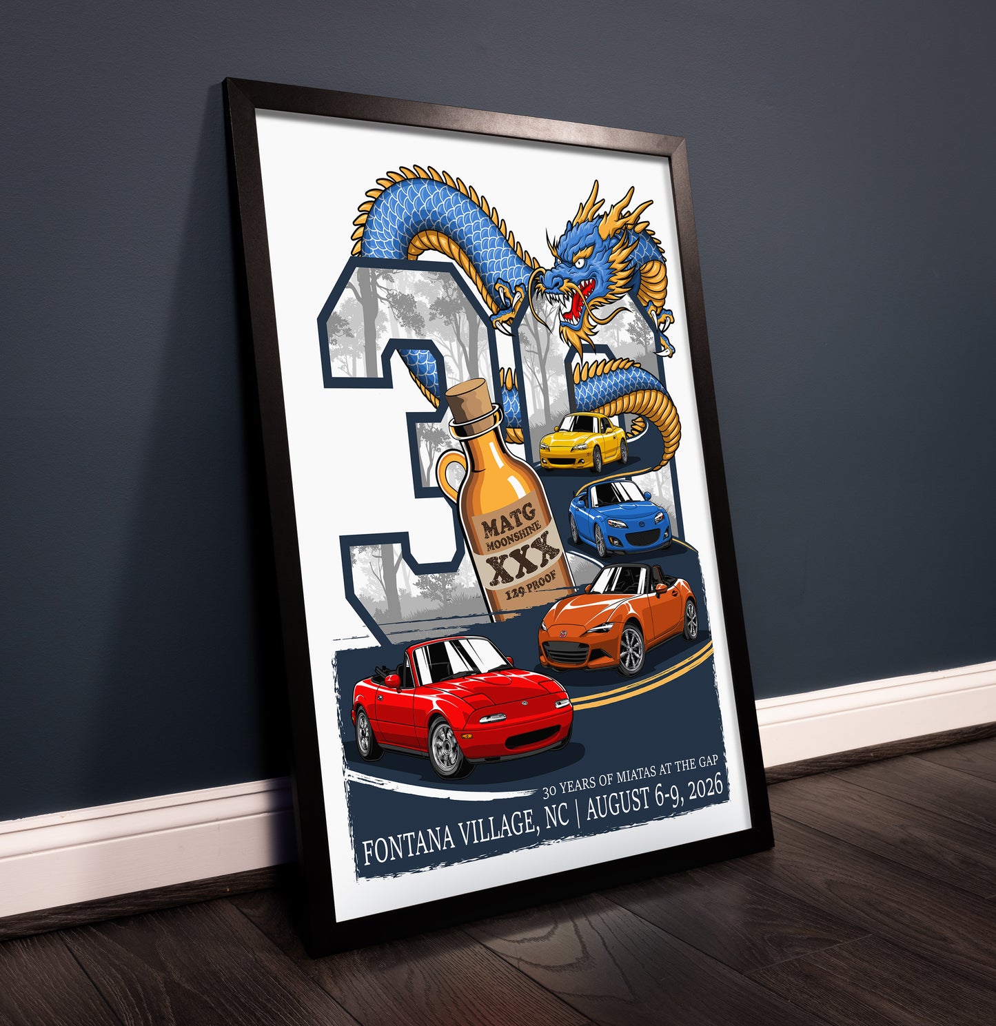 Miatas at the Gap XXX - 2026 Art Poster