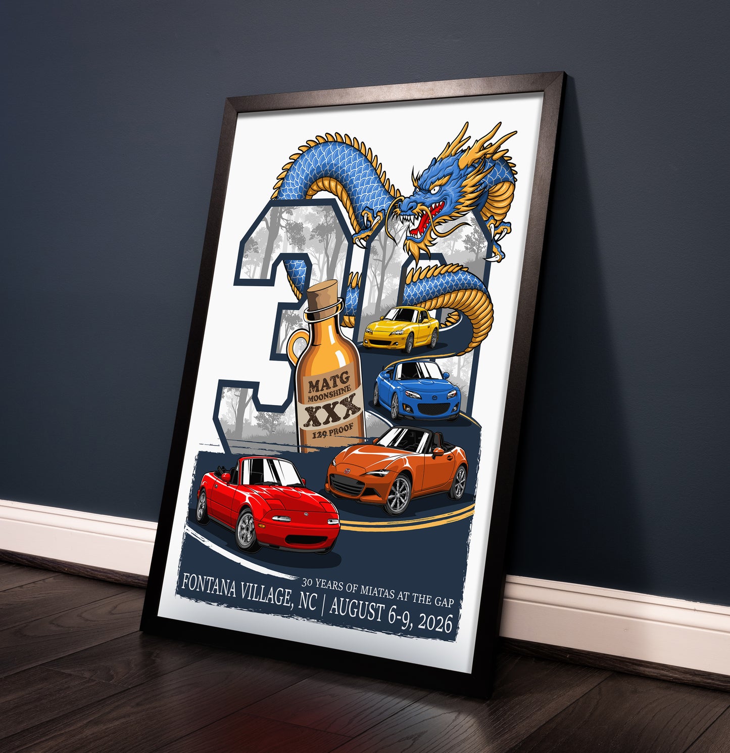 Miatas at the Gap XXX - 2026 Art Poster